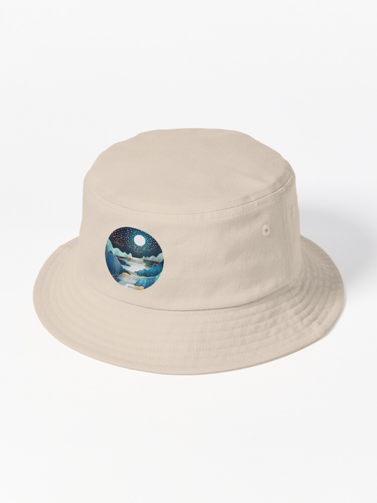 Thumbnail 1 of 6, Bucket Hat, Moon Glow designed and sold by spacefrogdesign.