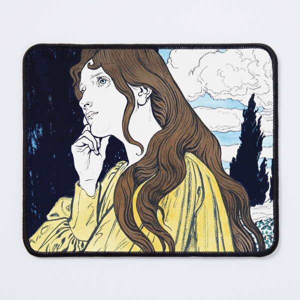Item preview, Meditation by Eugène Grasset designed and sold by ArtExpression.