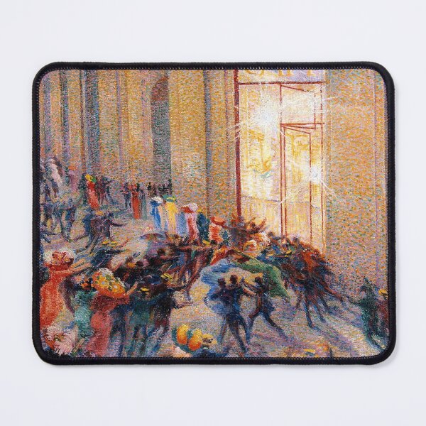 Item preview, Umberto Boccioni - Riot in the Gallery designed and sold by ArtExpression.