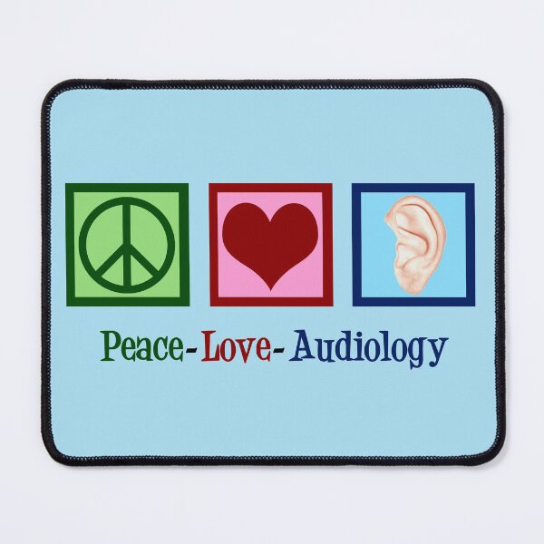 Item preview, Peace Love Audiology designed and sold by Epic Love Designs.