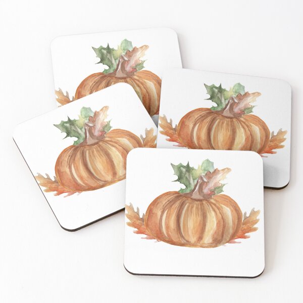 Item preview, Watercolor Fall Pumpkin designed and sold by CozyKTCat.