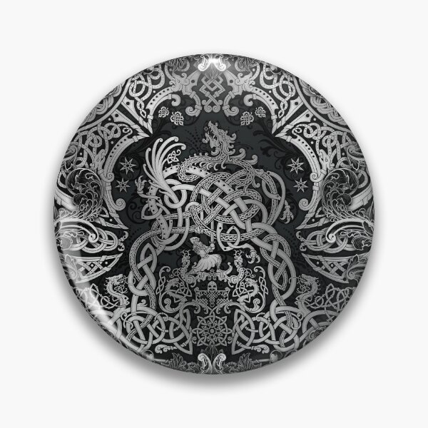 Item preview, Viking style Dragon - Dark, black and silver designed and sold by Abysm Internal.