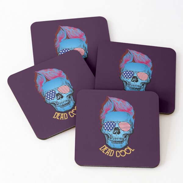 Item preview,   Purple Dead Cool American patriot Skull- Airsoft by Design  designed and sold by AirsoftBD.