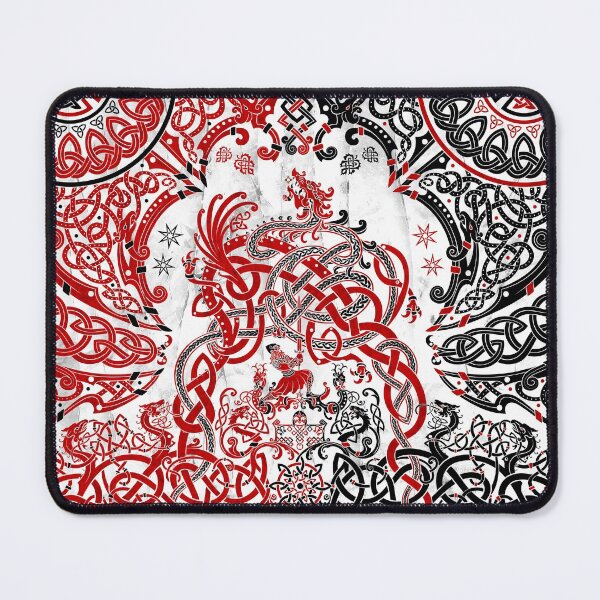 Item preview, Viking style Dragon - White, Black and Red designed and sold by Abysm Internal.