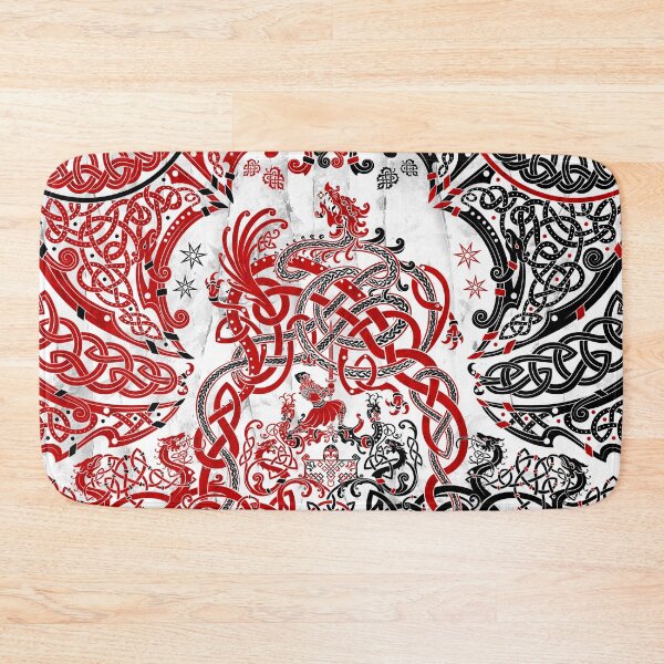 Item preview, Viking style Dragon - White, Black and Red designed and sold by Abysm Internal.