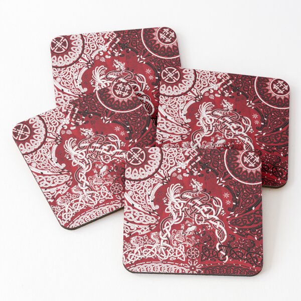 Item preview, Viking style Dragon - Red, Black and White designed and sold by Abysm Internal.