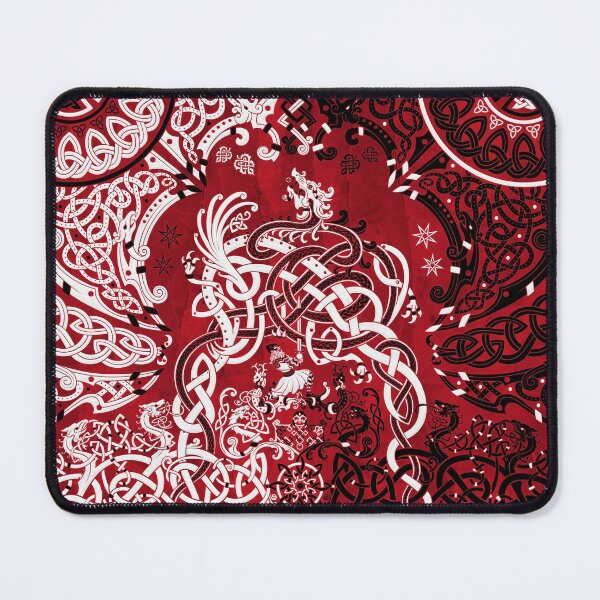 Item preview, Viking style Dragon - Red, Black and White designed and sold by Abysm Internal.