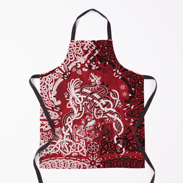 Item preview, Viking style Dragon - Red, Black and White designed and sold by Abysm Internal.