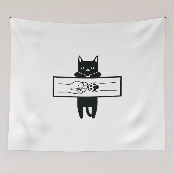 Artikelvorschau, Best Cat Fist Bump Love Cat Animal Art Design Happy Apparel Essential Inspiration Joy Mood Funny Cat entworfen und verkauft von DesignByHeartUK.