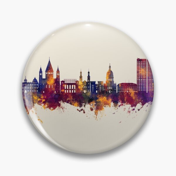Item preview, Mainz Germany Skyline designed and sold by ArtPrints.