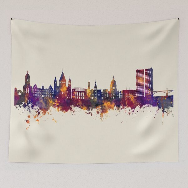 Item preview, Mainz Germany Skyline designed and sold by ArtPrints.