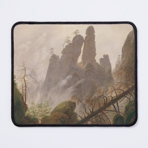 Item preview, Caspar David Friedrich - Rocky Ravine in the Elbe Sandstein Mountains designed and sold by ArtExpression.