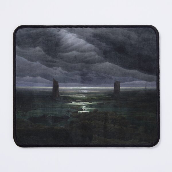 Item preview, Caspar David Friedrich - Sea Shore in Moonlight designed and sold by ArtExpression.