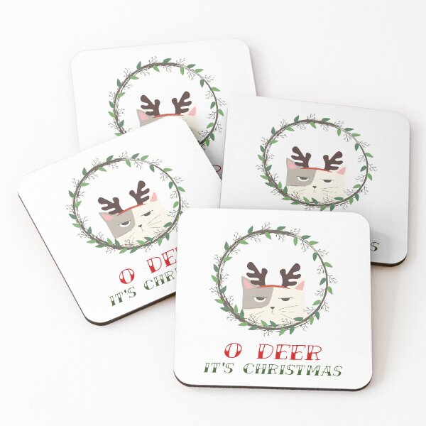 Item preview, Grumpy Christmas Cat O Deer designed and sold by avit1.