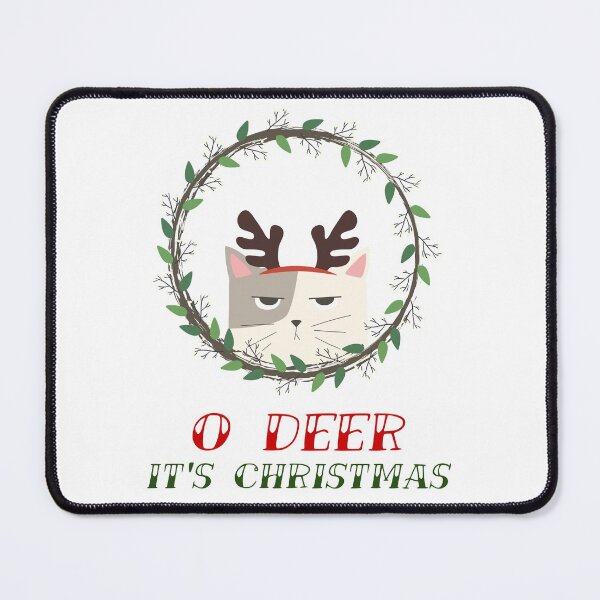 Item preview, Grumpy Christmas Cat O Deer designed and sold by avit1.