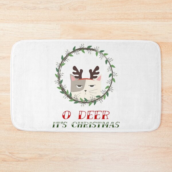 Item preview, Grumpy Christmas Cat O Deer designed and sold by avit1.