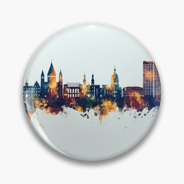 Item preview, Mainz Germany Skyline designed and sold by ArtPrints.