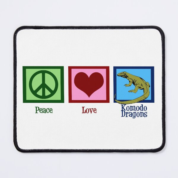 Item preview, Peace Love Komodo Dragons designed and sold by Epic Love Designs.
