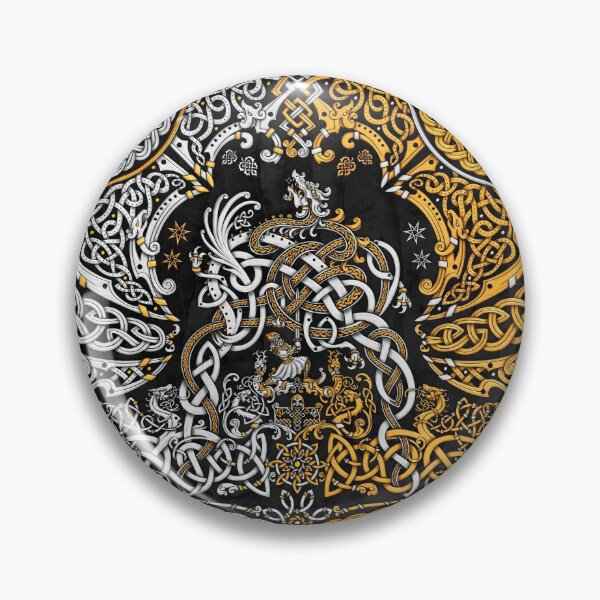 Item preview, Viking style Dragon - Gold Black designed and sold by Abysm Internal.