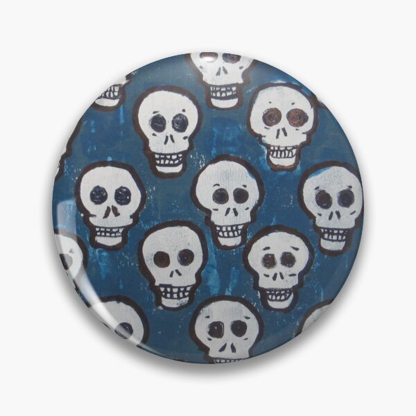 Item preview, Patrón de calavera azul designed and sold by MooArtso.
