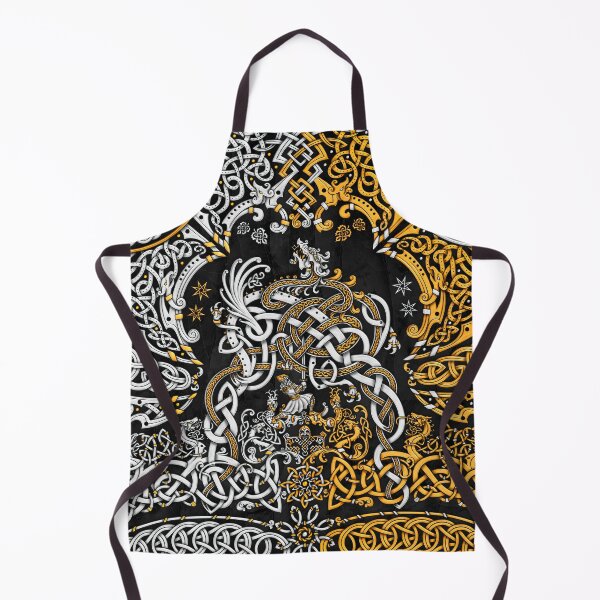 Item preview, Viking style Dragon - Gold Black designed and sold by Abysm Internal.