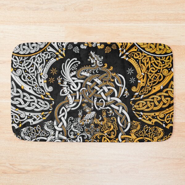 Item preview, Viking style Dragon - Gold Black designed and sold by Abysm Internal.