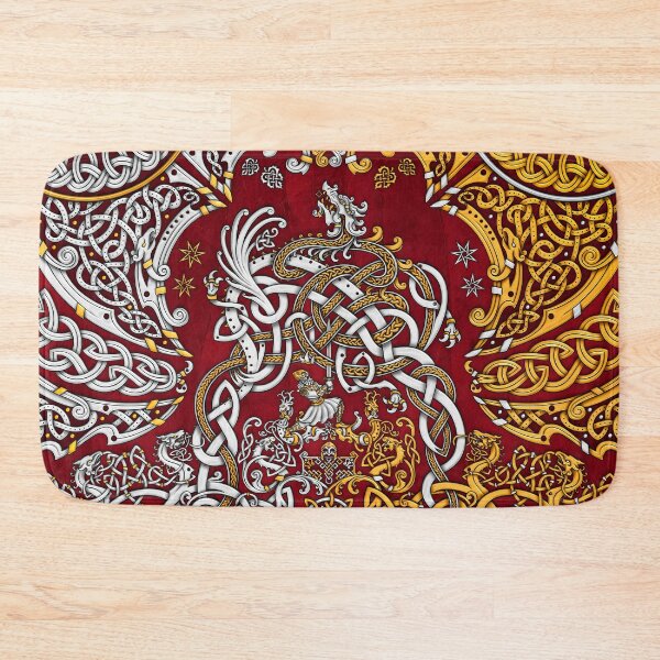 Item preview, Viking style Dragon - Gold Red designed and sold by Abysm Internal.