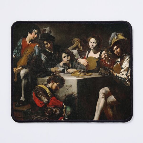 Item preview, Valentin de Boulogne - The Concert with a Bas-Relief designed and sold by ArtExpression.