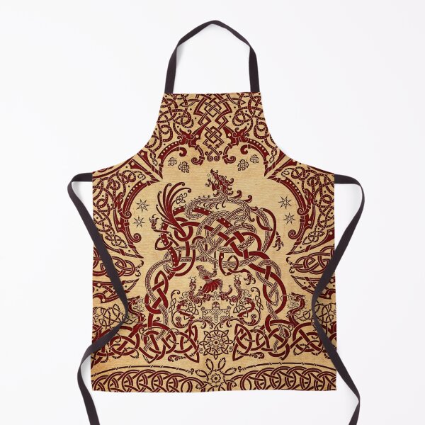 Item preview, Viking style Dragon - Beige and Red designed and sold by Abysm Internal.
