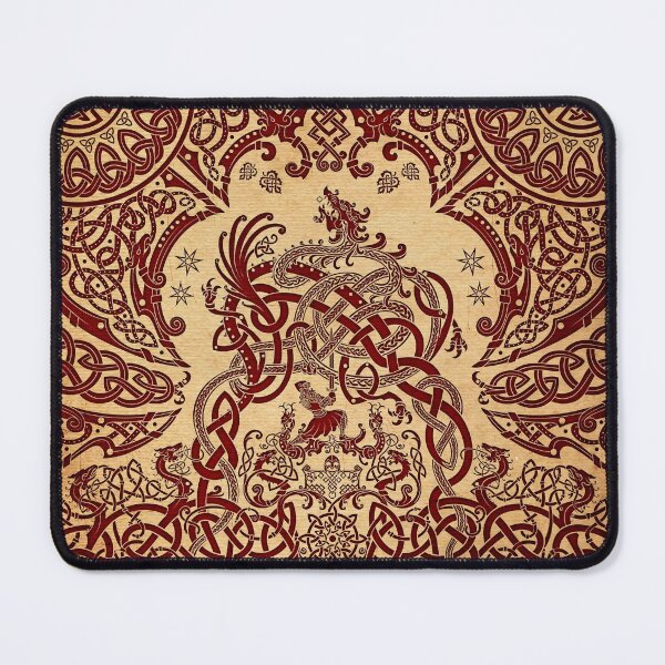 Item preview, Viking style Dragon - Beige and Red designed and sold by Abysm Internal.