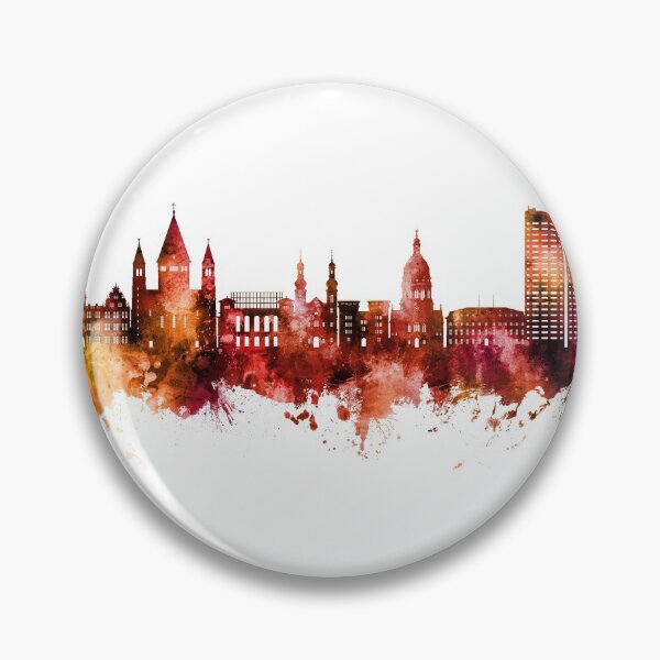 Item preview, Mainz Germany Skyline designed and sold by ArtPrints.