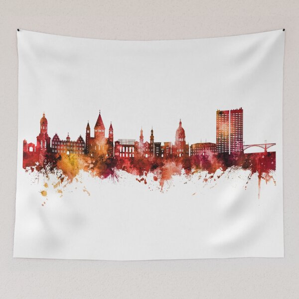 Item preview, Mainz Germany Skyline designed and sold by ArtPrints.