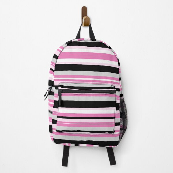 Item preview, Pink Grey n Black Stripes designed and sold by Maureen Zaharie.