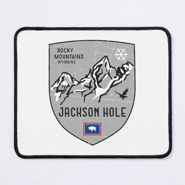 Item preview, Jackson Hole Mountain Wyoming Emblem designed and sold by posay.