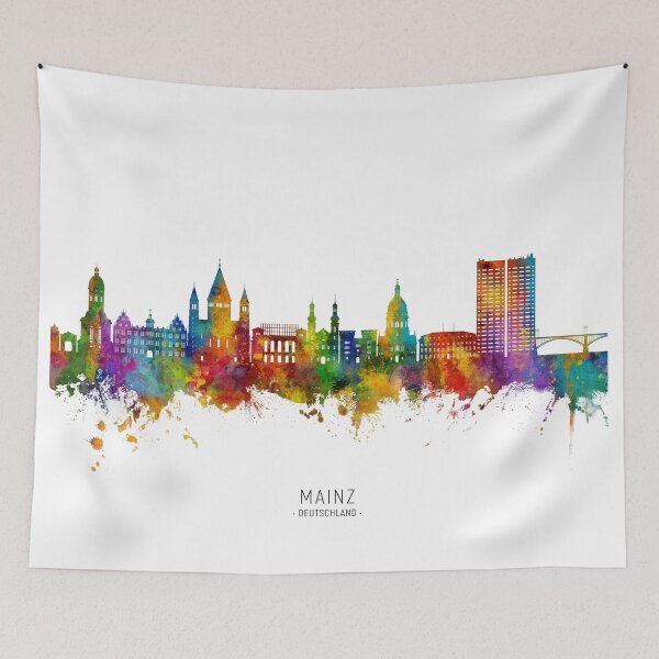 Item preview, Mainz Germany Skyline designed and sold by ArtPrints.