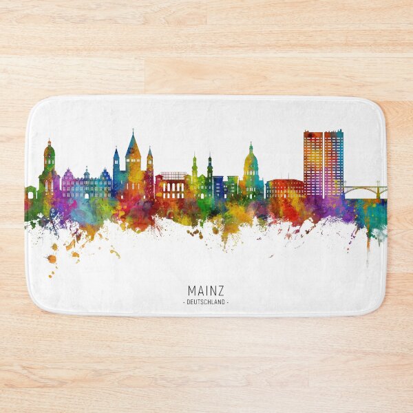 Item preview, Mainz Germany Skyline designed and sold by ArtPrints.