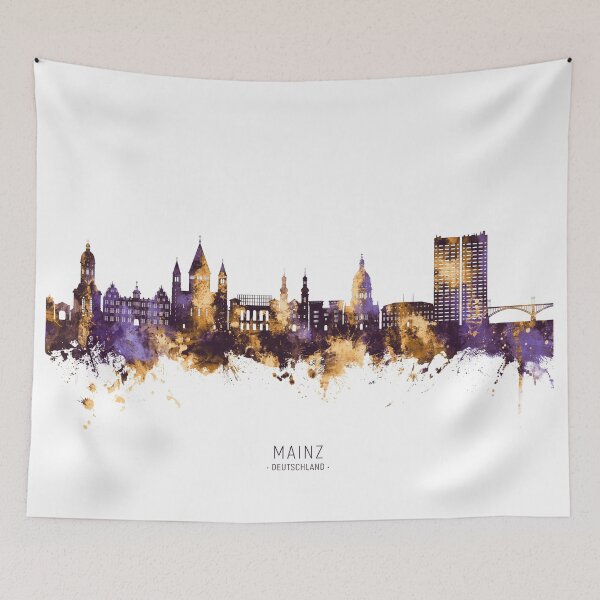 Item preview, Mainz Germany Skyline designed and sold by ArtPrints.