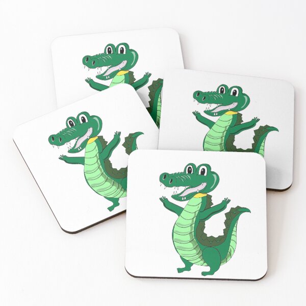 Item preview, Funny cartoon crocodile - city of Nîmes Gard France designed and sold by Joie-et-Poesie.