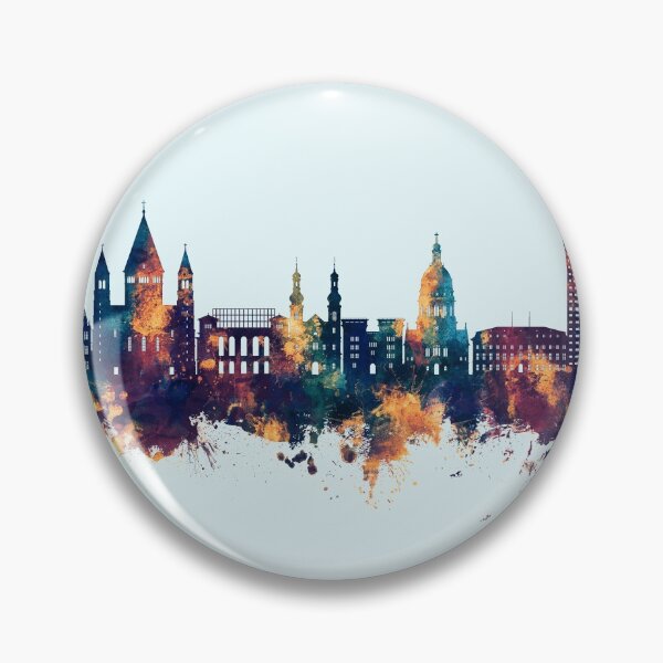 Item preview, Mainz Germany Skyline designed and sold by ArtPrints.