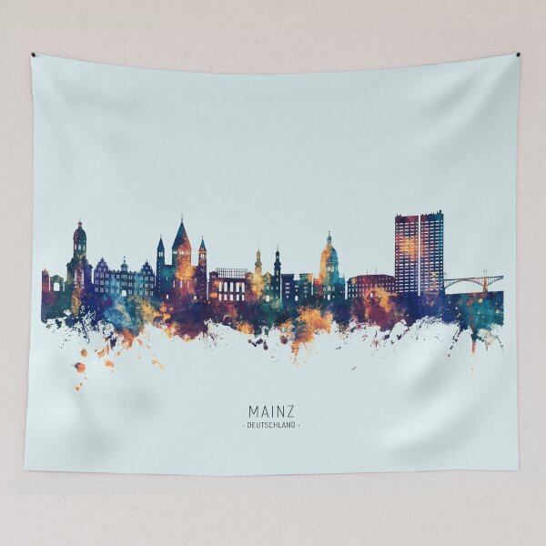 Item preview, Mainz Germany Skyline designed and sold by ArtPrints.