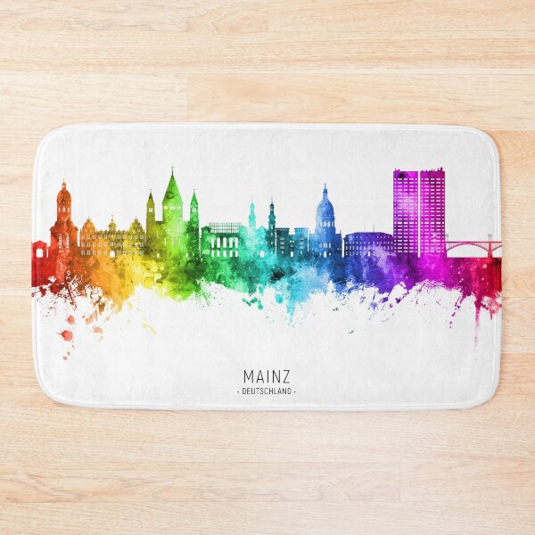 Item preview, Mainz Germany Skyline designed and sold by ArtPrints.