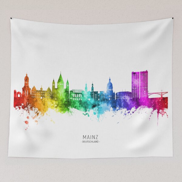 Item preview, Mainz Germany Skyline designed and sold by ArtPrints.