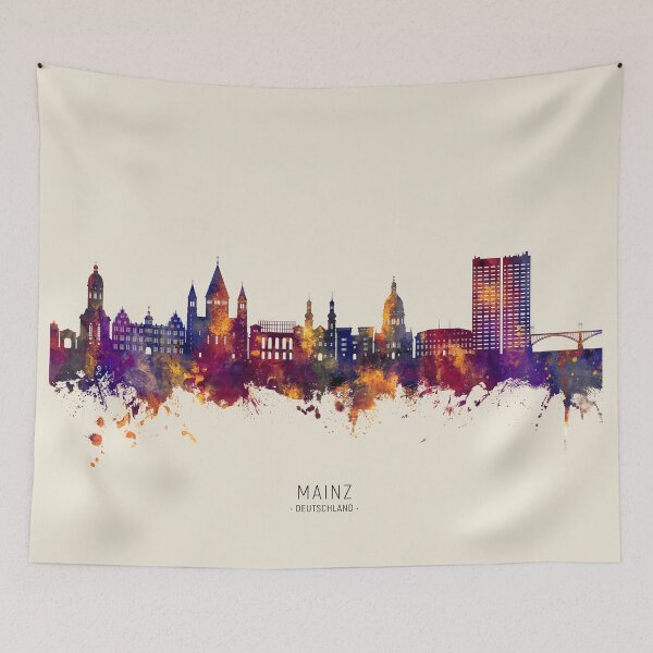 Item preview, Mainz Germany Skyline designed and sold by ArtPrints.