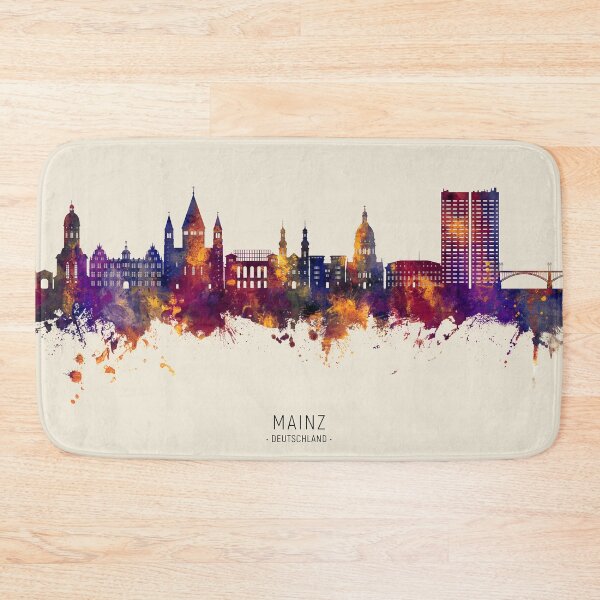 Item preview, Mainz Germany Skyline designed and sold by ArtPrints.