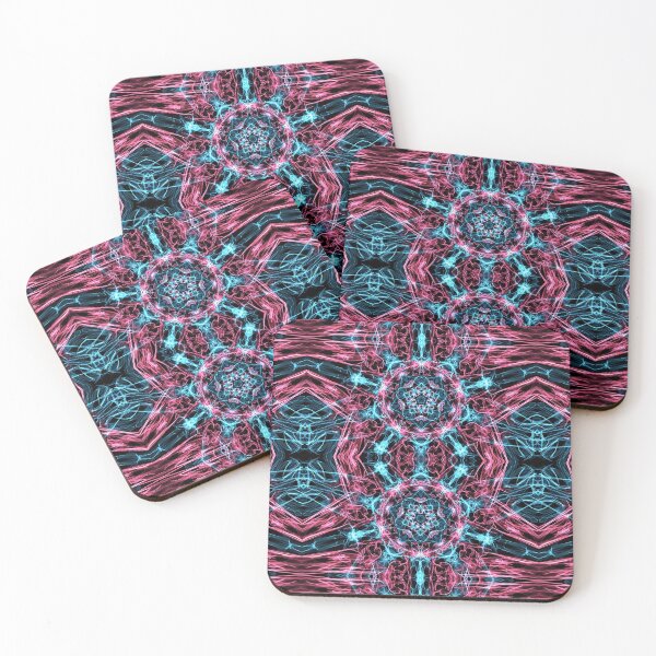 Item preview, Liquid Light Series #90 ~ Red and Blue Abstract Fractal Pattern designed and sold by Ascension Vibrations.