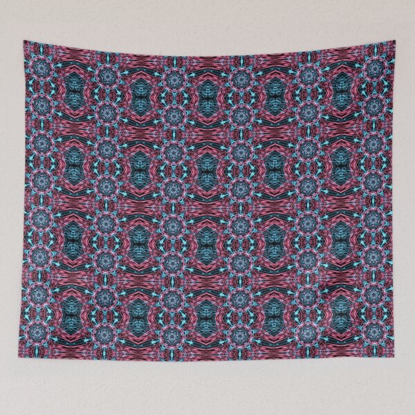 Item preview, Liquid Light Series #90 ~ Red and Blue Abstract Fractal Pattern designed and sold by Ascension Vibrations.