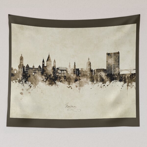 Item preview, Mainz Germany Skyline designed and sold by ArtPrints.