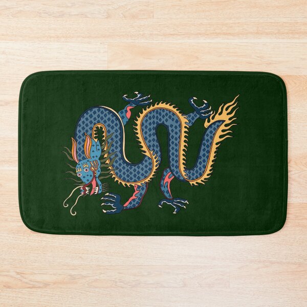 Item preview, TIBETAN DRAGON RUG-green designed and sold by BEATRIZ ABAITUA.