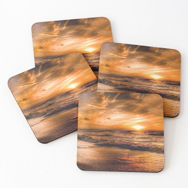 Item preview, [Landscape] Golden Sunset and Cloud on the Ocean designed and sold by VinBasis.