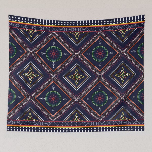 Artikelvorschau, geometrisches Muster orientalisches Muster traditionelles Muster Design für Hintergrund Teppich Tapete Kleidung Wrap Batik Stoff Vektor Illustration entworfen und verkauft von Pongsatorn298.